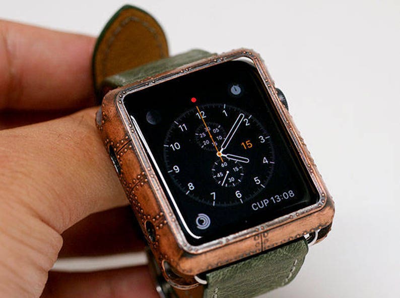 Ironclad Steampunk style 42 mm Apple Watch cover Series 0