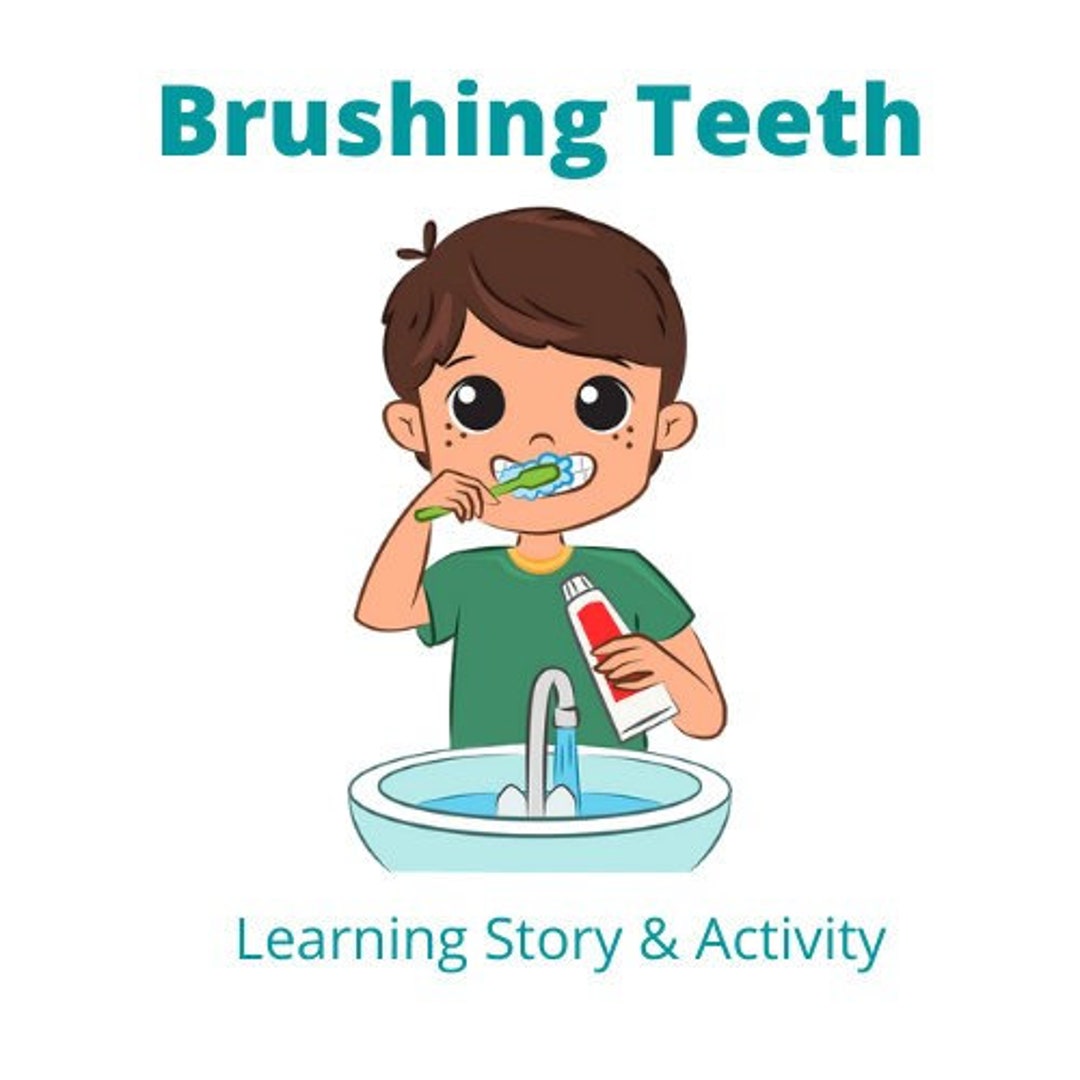 Brushing Teeth Learning Story & Activity - Etsy