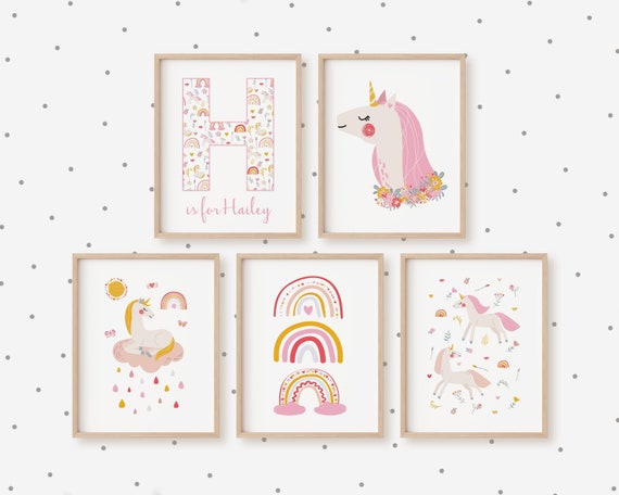 Unicorn Wall Art Unicorn Wall Decor Printable Nursery Decor - Etsy
