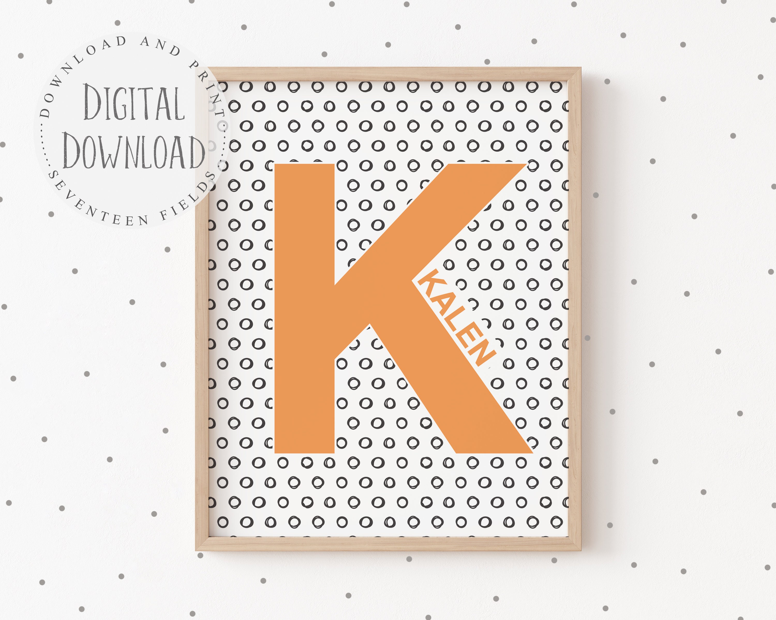 Personalized Name Print Toddler Boy Room Decor Baby Name Etsy