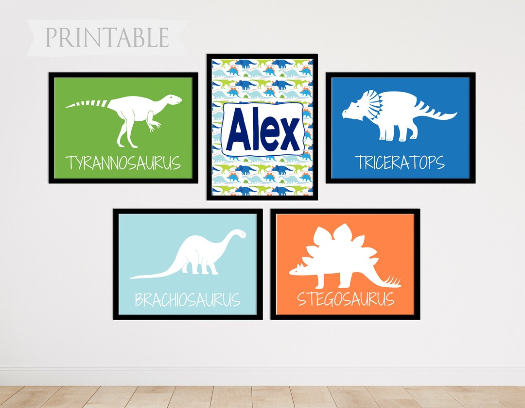 Dinosaur Decor, Dinosaur Printable Wall Art, Dinosaur Art Print ...