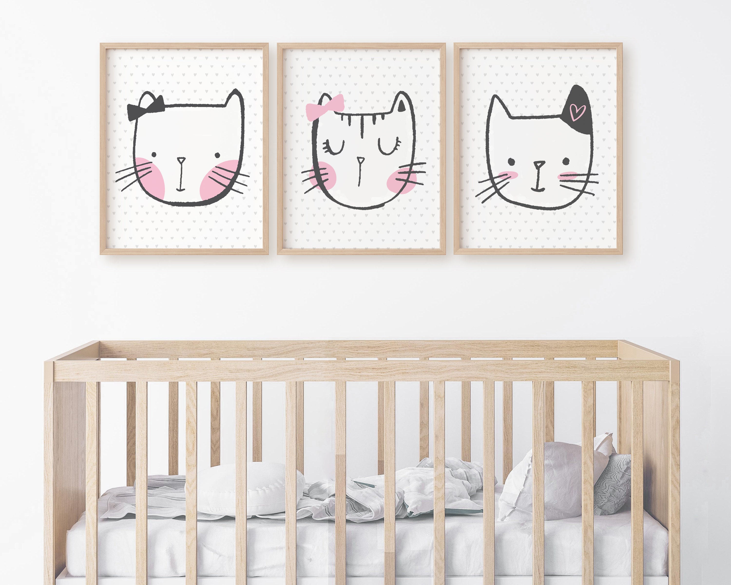 Cat Nursery Decor Tween Girl Room Decor Cat Decor for Kids Etsy