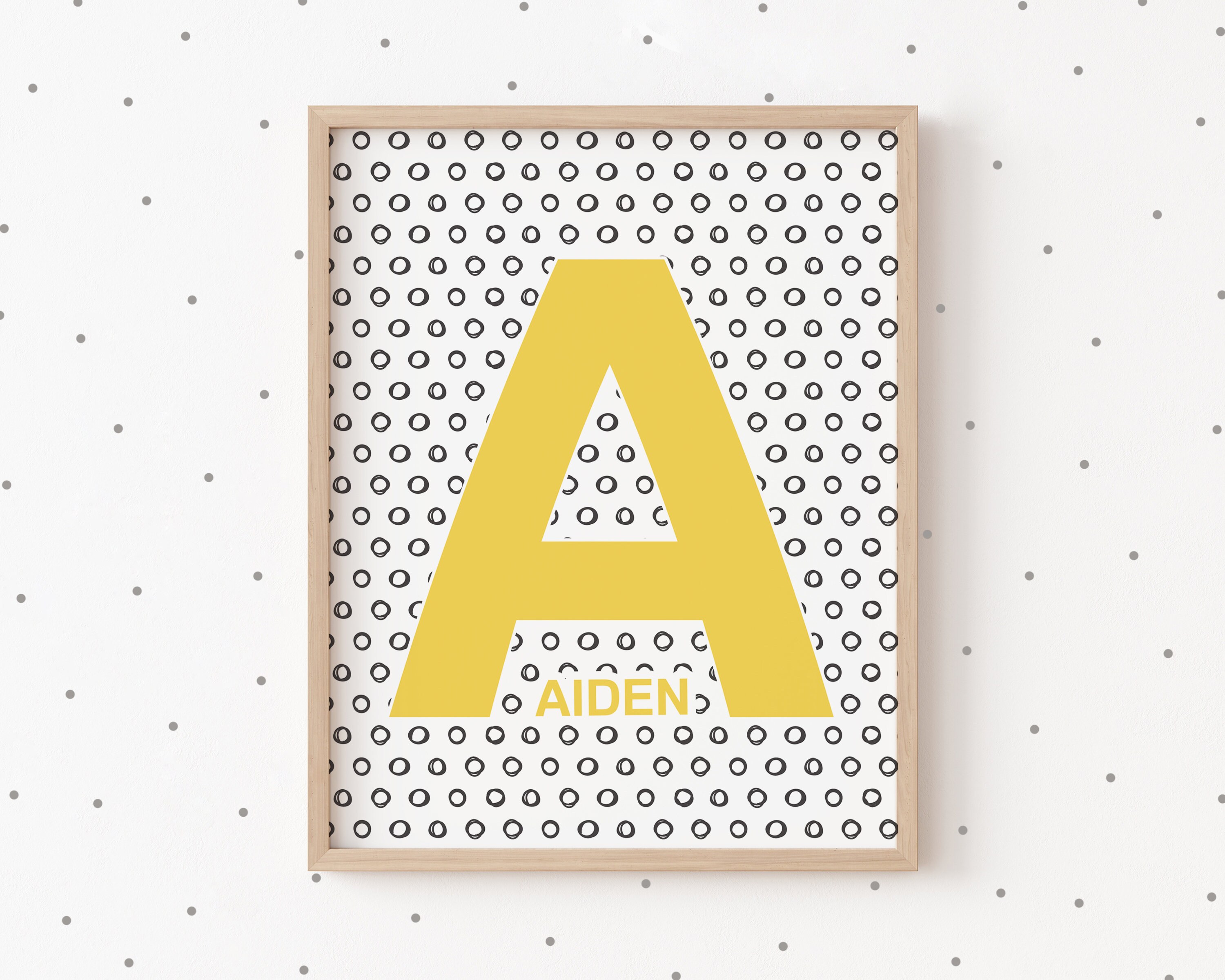 Impresión personalizada del nombre decoración de la | Etsy