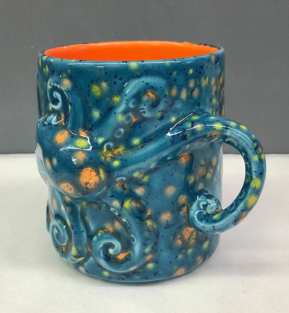 Octopus Mug Ceramic Octopus Mug Octopus Coffee Mug Etsy