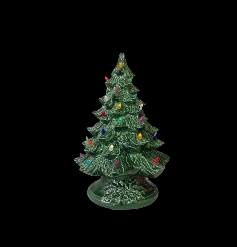 Ceramic Christmas Tree 12 Inches Ceramic Christmas Tree 12 Inches Tall 14 With Star Ceramic Tree Christmas image 1