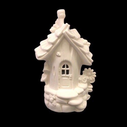Ceramic Ready to Paint Fairy House Fairy House Mushroom Etsy