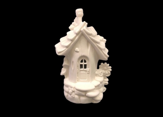 Ceramic Bisque Fairy House Bumblebee Abode Fairy House Ready to Paint U Paint 