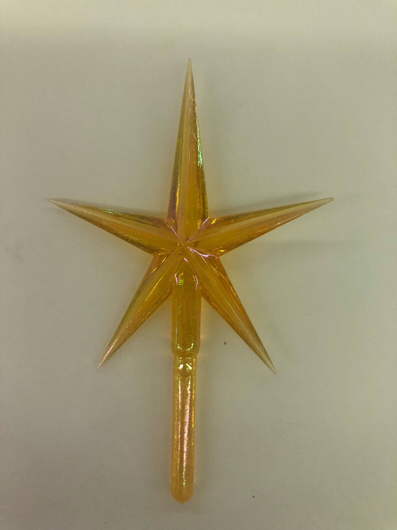 Large Yellow Aurora Star For Ceramic Tree Yellow Star Etsy
