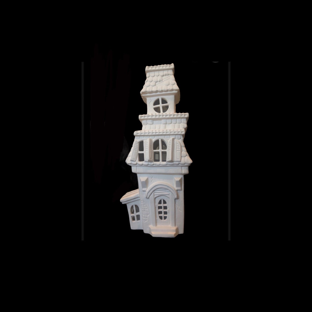 Ceramic Haunted House Haunted House Ceramic Haunted Mansion Haunted Mansion Ready to Paint