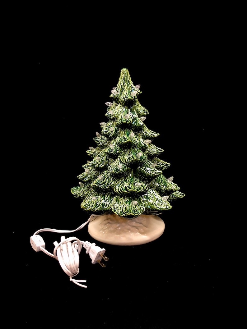 Ceramic Christmas Tree Green Ceramic Tree Ceramic Tree Etsy
