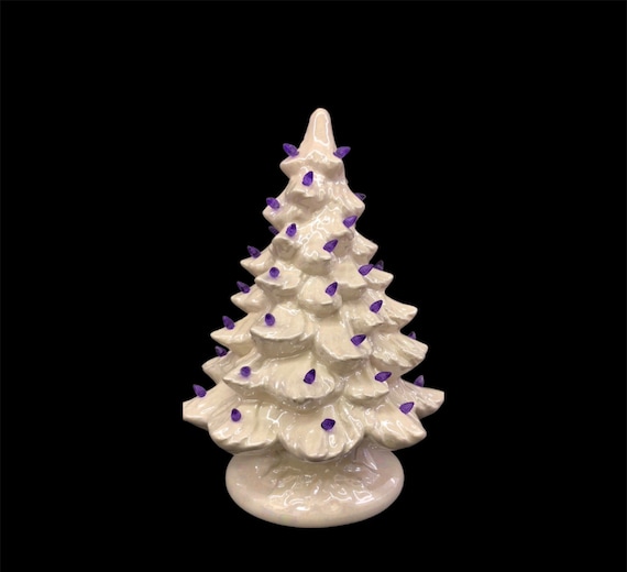【まーちゃん さま】vintage tree ❀ 硝子のベルの クリスマスツリー Mother of Pearl Ceramic Christmas Tree - White Mother of