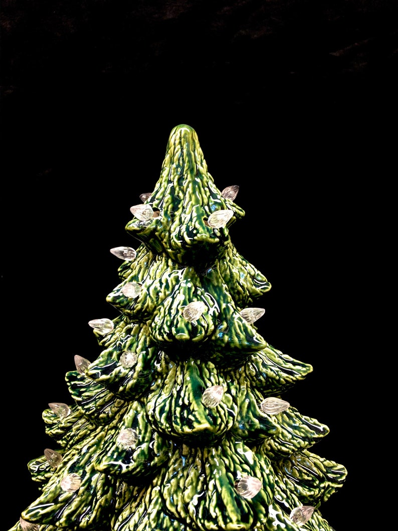 Ceramic Christmas Tree Green Ceramic Tree Ceramic Tree Etsy