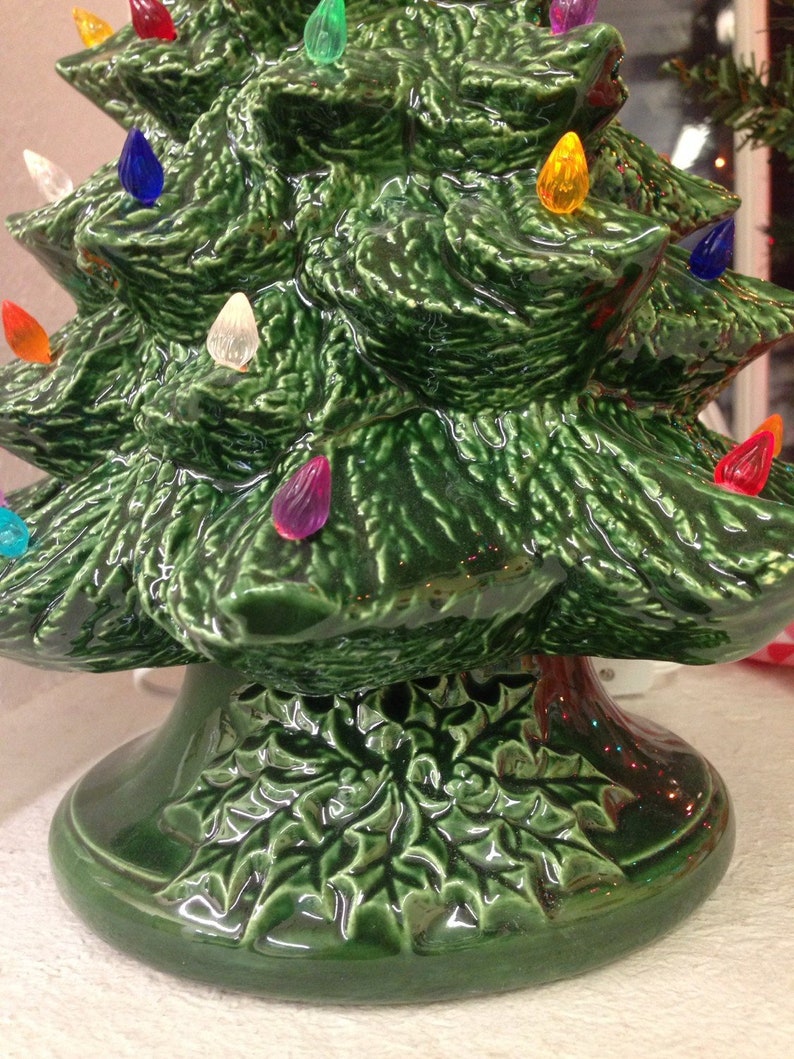 Ceramic Christmas Tree 12 Inches Ceramic Christmas Tree 12 Inches Tall 14 With Star Ceramic Tree Christmas image 6