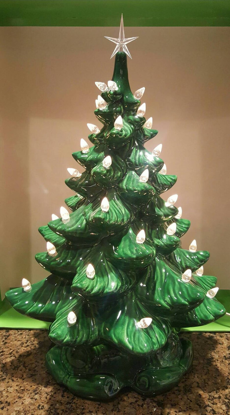 Ceramic Christmas Tree 16 Inches Ceramic Christmas Tree Etsy