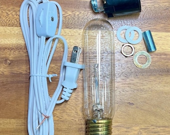 LARGE Ceramic Tree lighting kit - Tree light kit with 6 foot cord - on/off switch -  40 watt bulb ceramic tree light kit - bulb kit - wiring