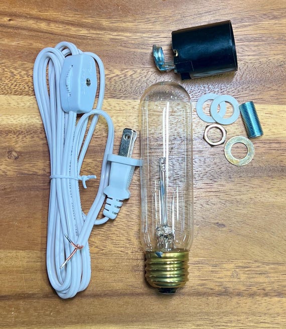 Ceramic Tree Lighting Kit: 40 Watt Bulb, 6ft White Cord