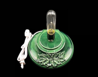 Large Ceramic Christmas Tree replacement base -   Tree base glazed in any color - Tree base bulb included
