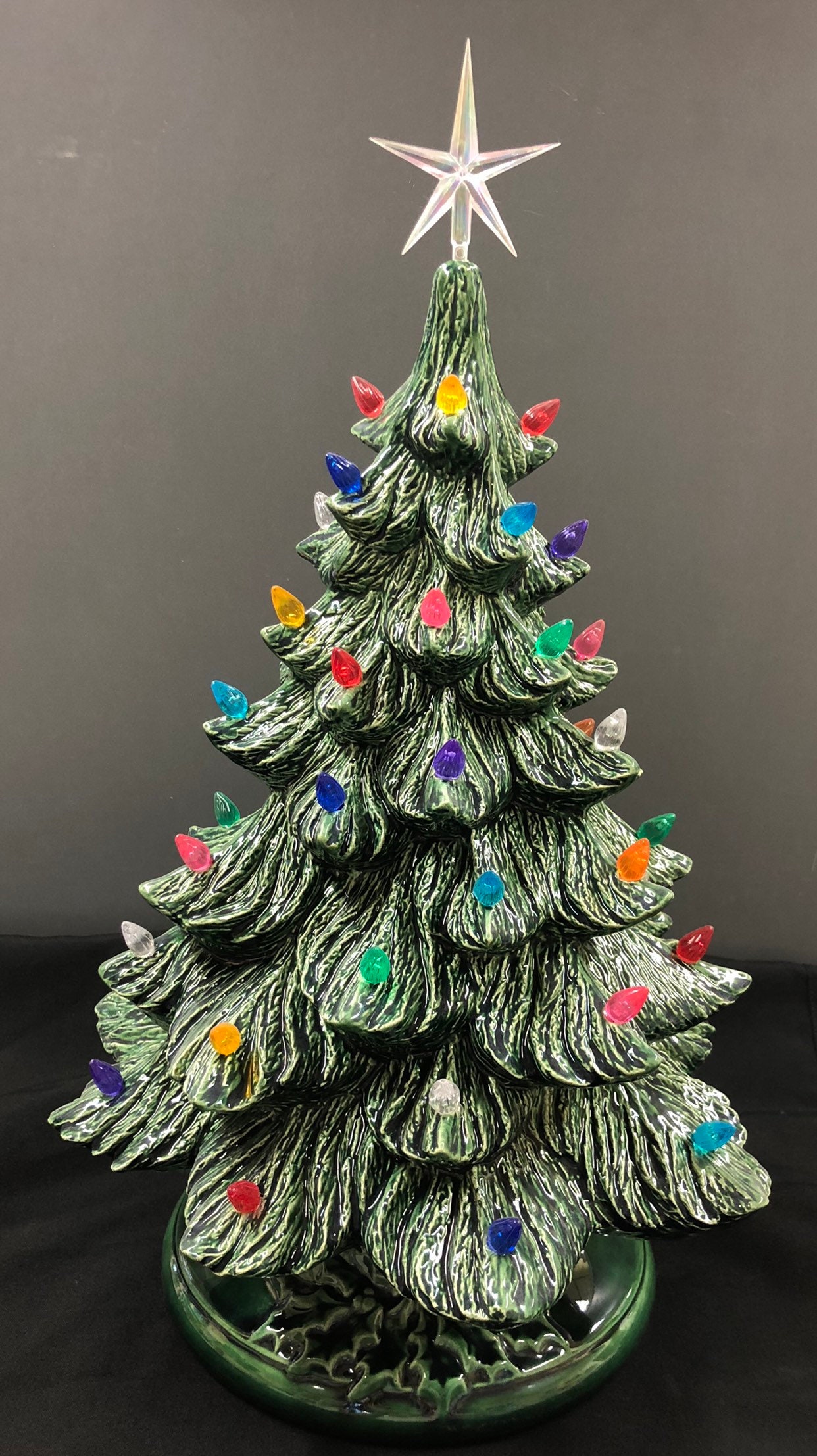 Ceramic Christmas Tree - Clear Aurora Star - Etsy