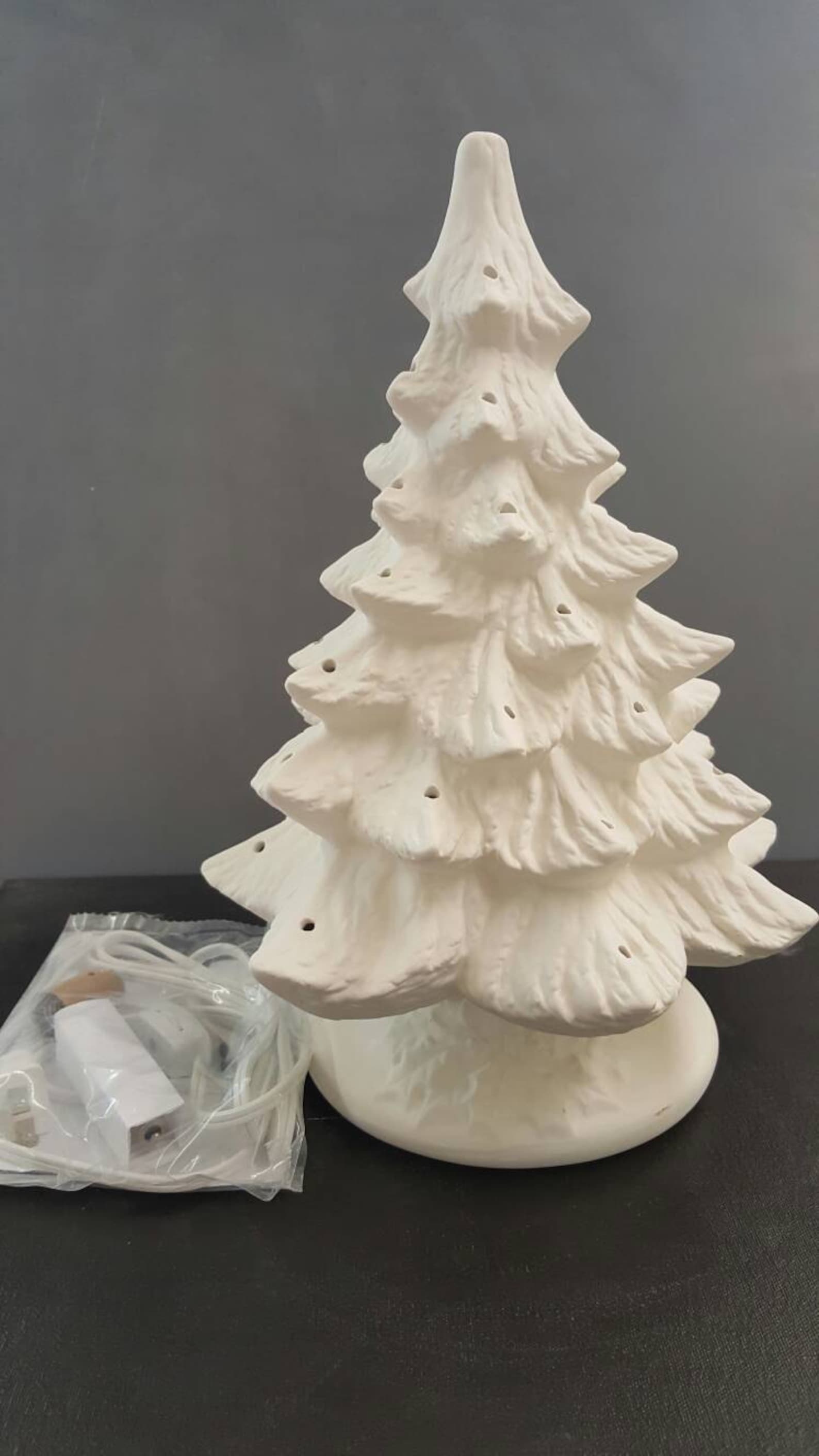 DIY Ceramic Tree Kit Medium Ceramic Christmas Tree Upaint Etsy