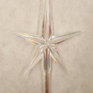 Large Clear Aurora Star: Ceramic Christmas Tree Topper - Etsy