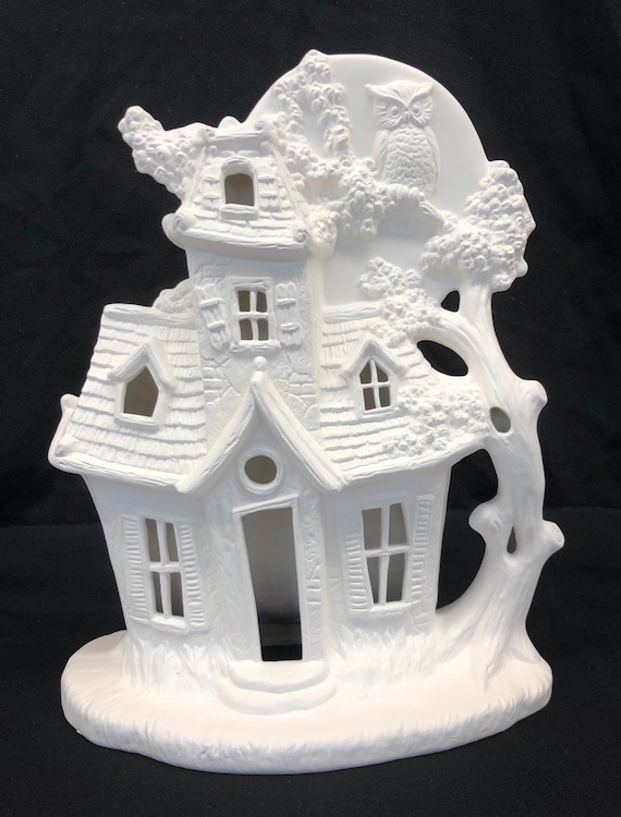 Ceramic Halloween Haunted House