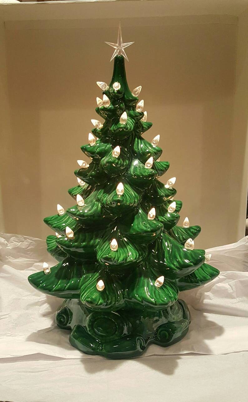 Ceramic Christmas Tree 16 Inches Ceramic Christmas Tree Etsy