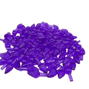 Bombillas de repuesto de cerámica morada para árbol de Navidad con giro medio