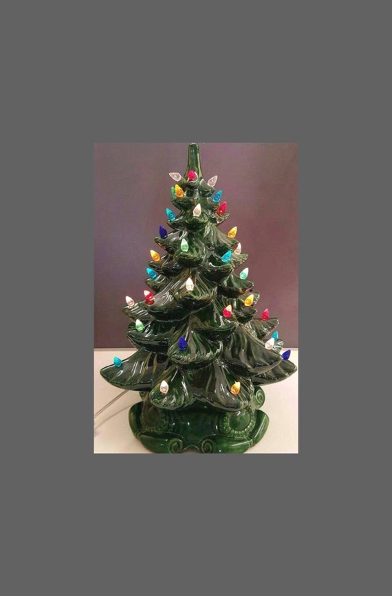 Ceramic Christmas Tree No Star Ceramic Christmas Tree With Lights  