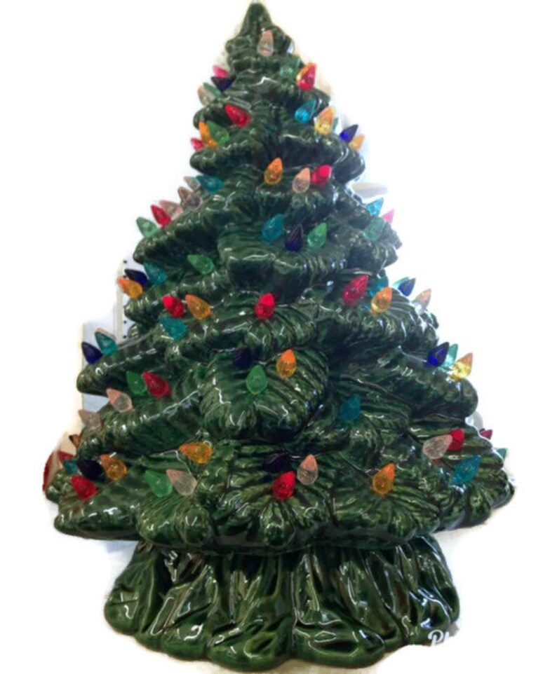 Ceramic Christmas Tree Ceramic Tree 17 Inches Sierra Etsy
