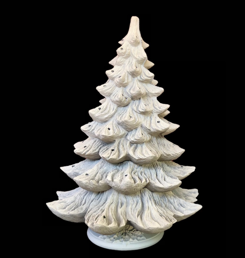 Ceramic Bisque Christmas Tree 23 Inch EXTRA LARGE Ready To Etsy België
