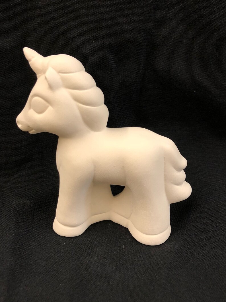 Small Ceramic Bisque Unicorn Ceramic Unicorn Unicorn Etsy