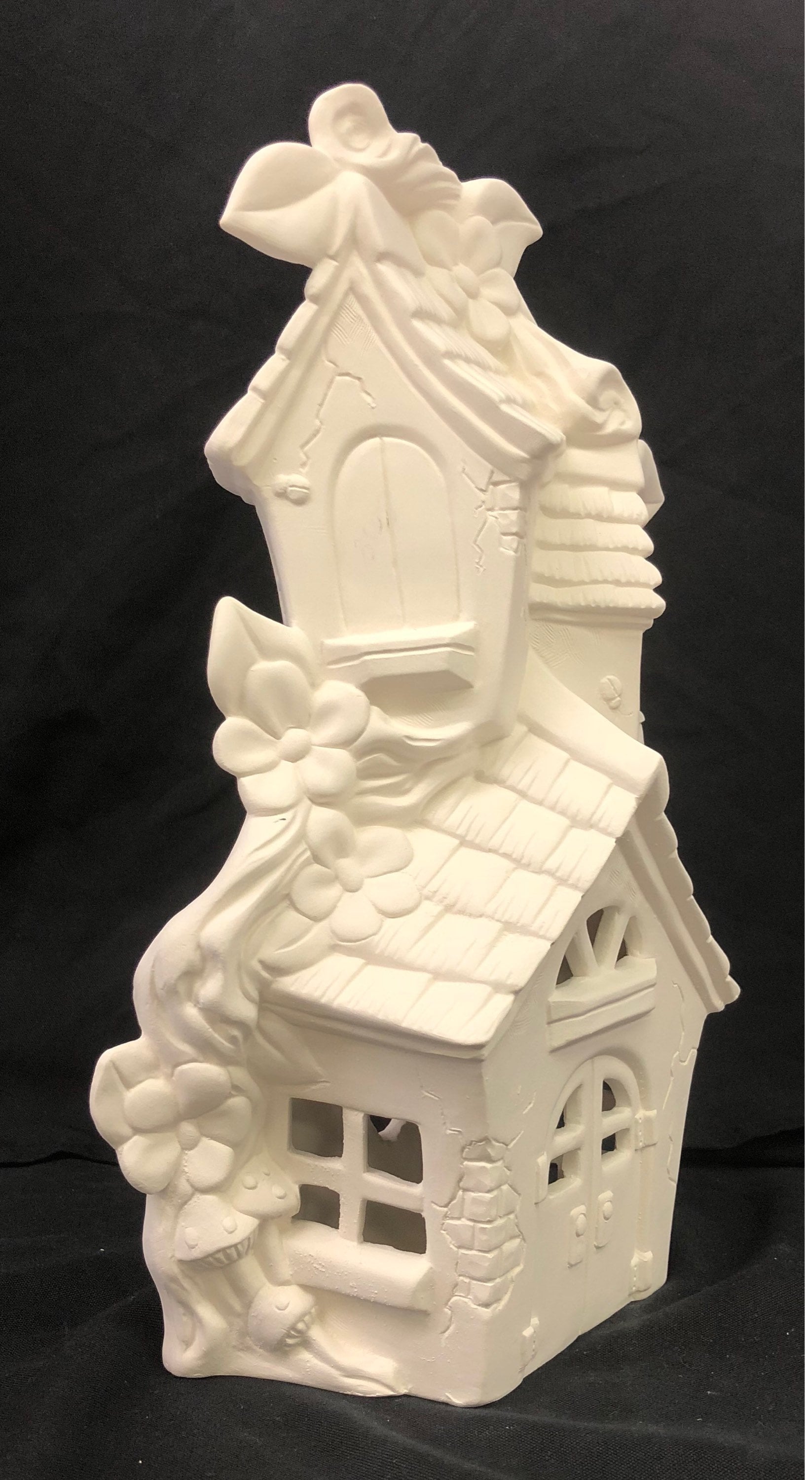 Ceramic Fairy House Ready to Paint Fairy House Mandevilla Etsy