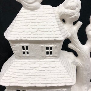 Ceramic Haunted House Ceramic Bisque House Bisque Ceramic - Etsy