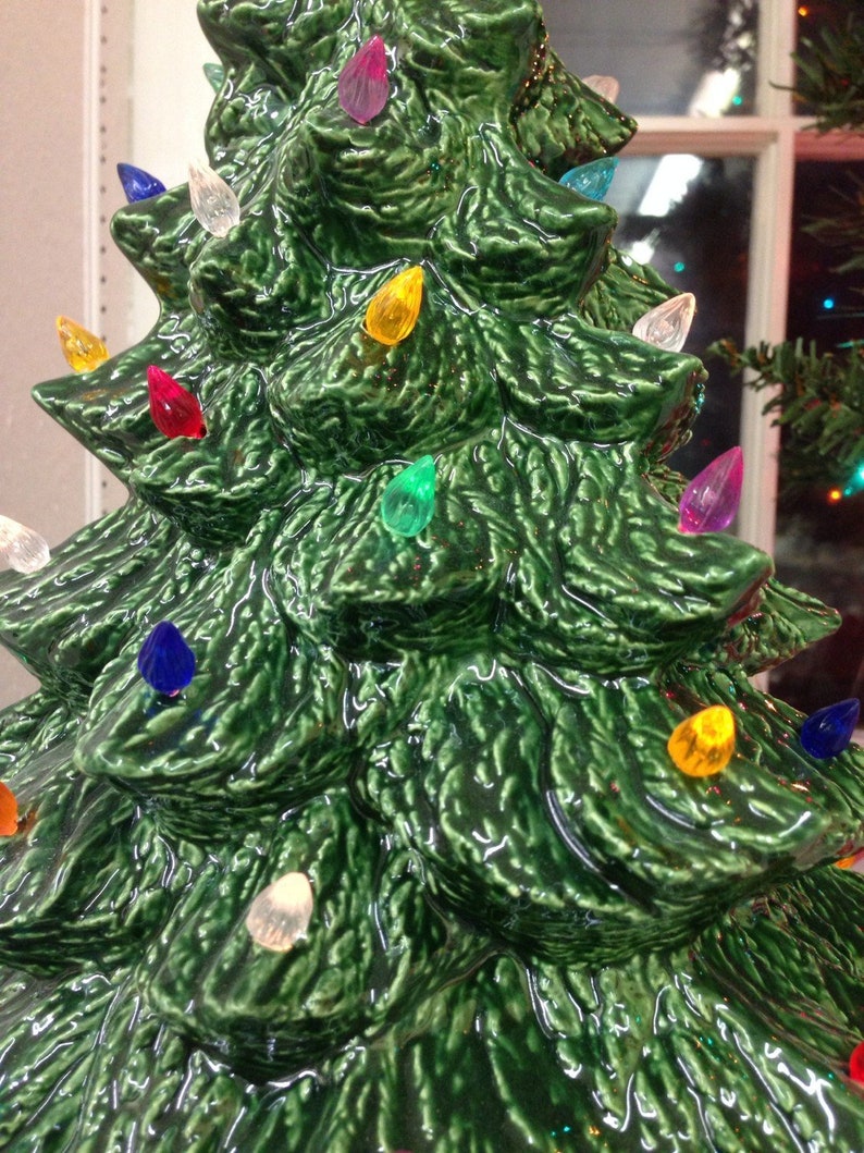 Ceramic Christmas Tree 12 Inches Ceramic Christmas Tree 12 Inches Tall 14 With Star Ceramic Tree Christmas image 7