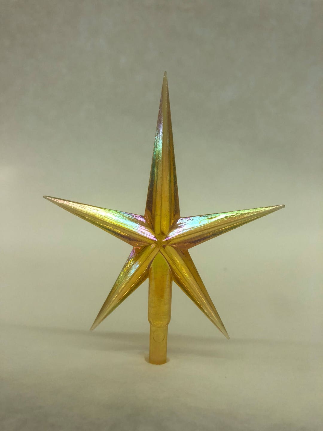 Large Yellow Aurora Star for Ceramic Tree Yellow Star Ceramic Christmas Tree Star Replacement