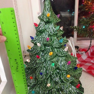 Ceramic Christmas Tree 12 Inches Ceramic Christmas Tree 12 Inches Tall 14 With Star Ceramic Tree Christmas image 5