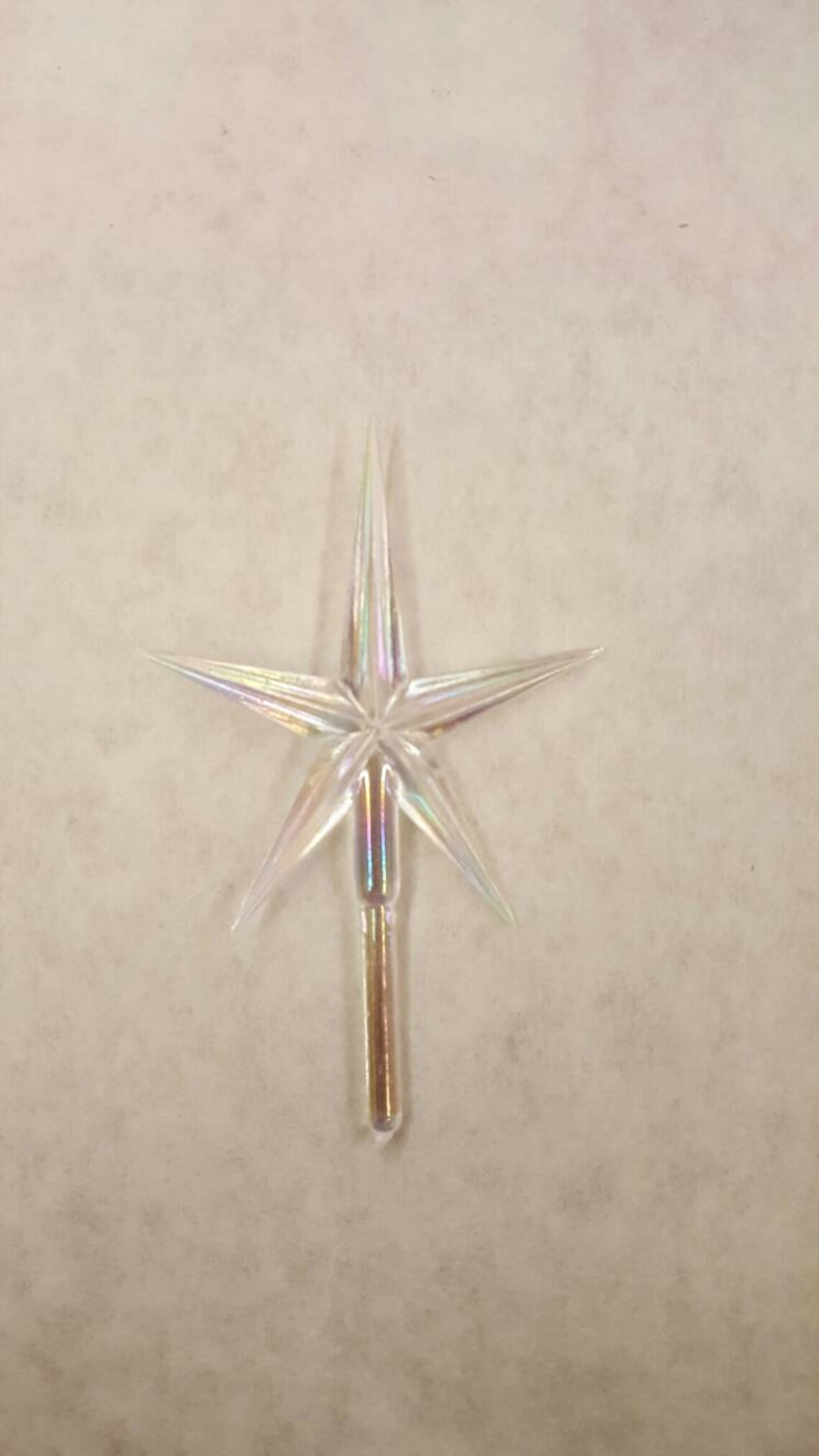 Large Clear Aurora Star: Ceramic Christmas Tree Topper - Etsy