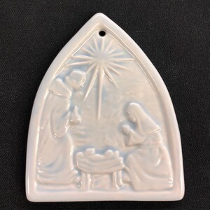 Nativity Ornament Ceramic Ornament Christmas Ornament Nativity Ceramic ...