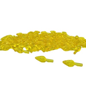 Small Yellow Twist Lights: Ceramic Christmas Tree Replacement Bulbs