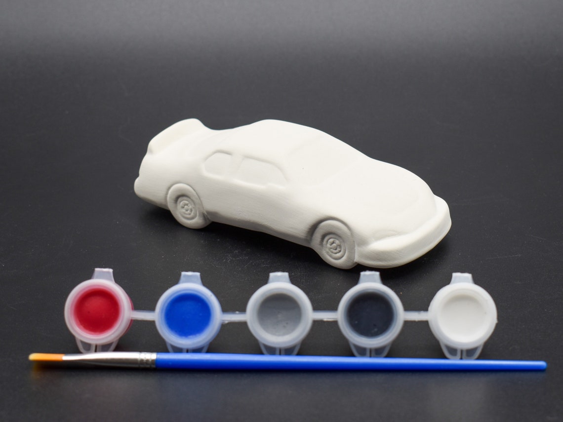 Race Car DIY Kit Paint at Home Kit Ready to Paint Etsy