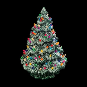 Ceramic Christmas Tree - Ceramic Tree 17 Inches - Sierra - Ceramic Tree - Large Ceramic Tree - Christmas Tree w/ lights