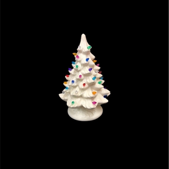 Off White Christmas Tree Medium Tree White Ivory Ceramic Christmas