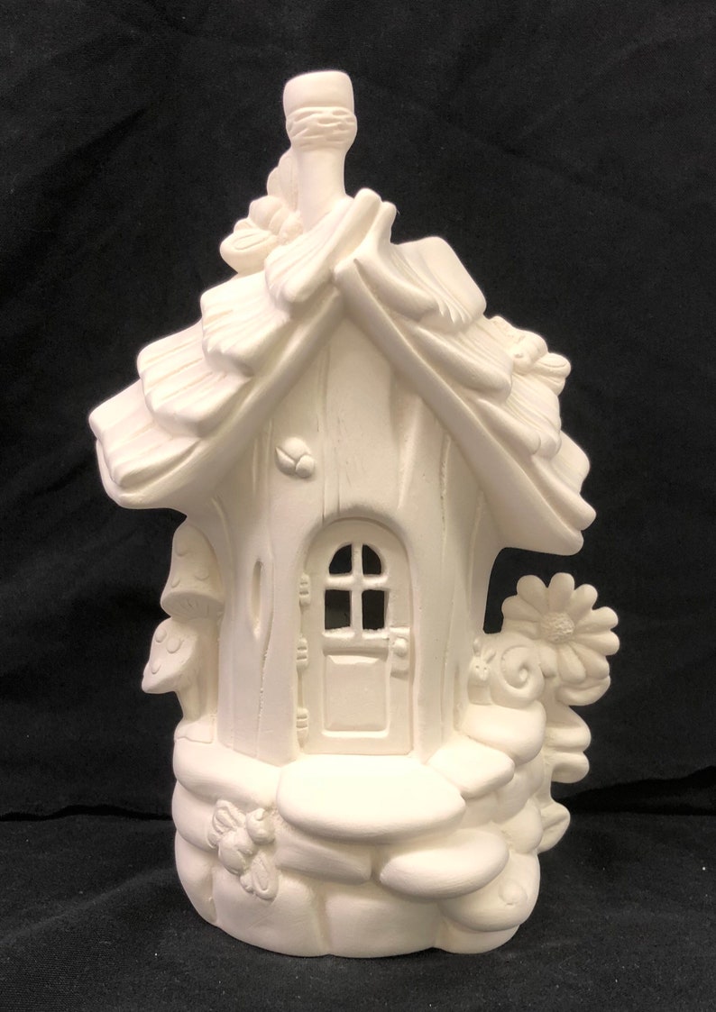 Fairy House Ready to Paint Ceramic Fairy House Fairy House Etsy