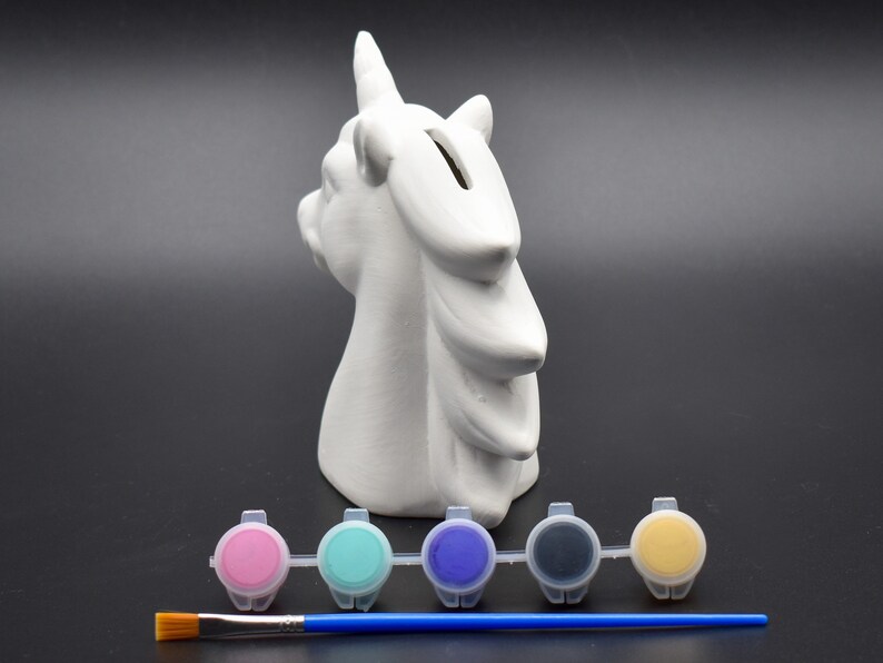 Paint Your Own Unicorn Bank Ceramic Unicorn Unicorn With Etsy