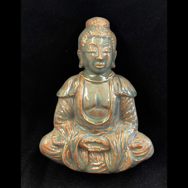Ceramic Buddha - Ceramic Tara - Buddhist - Ceramic Female Buddha - Worship Statuary - Glazed Buddha - Buddhism - Tibetan