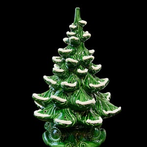Ceramic Christmas Tree With Snow - Ceramic Christmas Tree - Approximately 18&quot; With Star - Ceramic Tree - Large Atlantic Tree