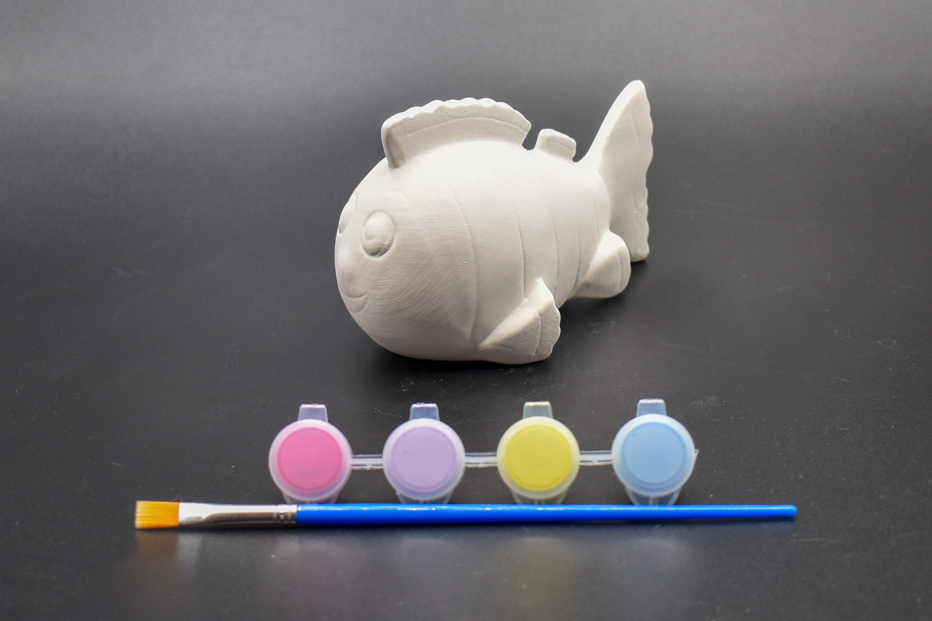 Fish Figurine Ceramic Bisque Ready to Paint DIY Craft Kit