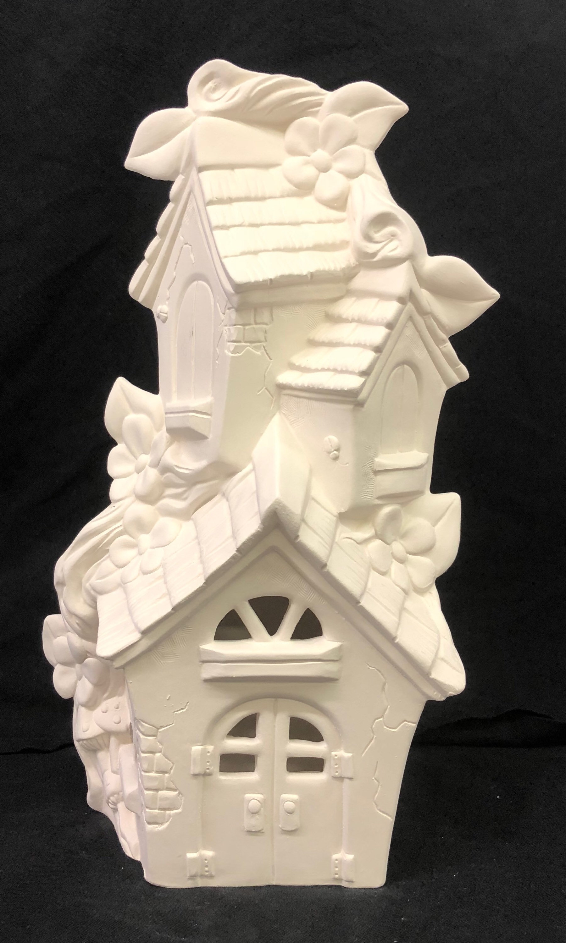Ceramic Fairy House Ready to Paint Fairy House Mandevilla Etsy