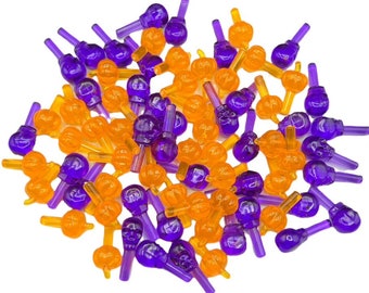 Pumpkin & Skull Ceramic Tree Lights: Halloween Twist Lights - 50 Pack