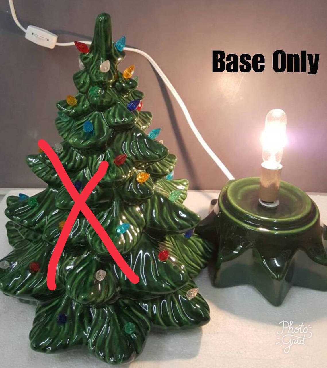 Ceramic Christmas Tree Replacement Base Ceramic Tree Base Etsy